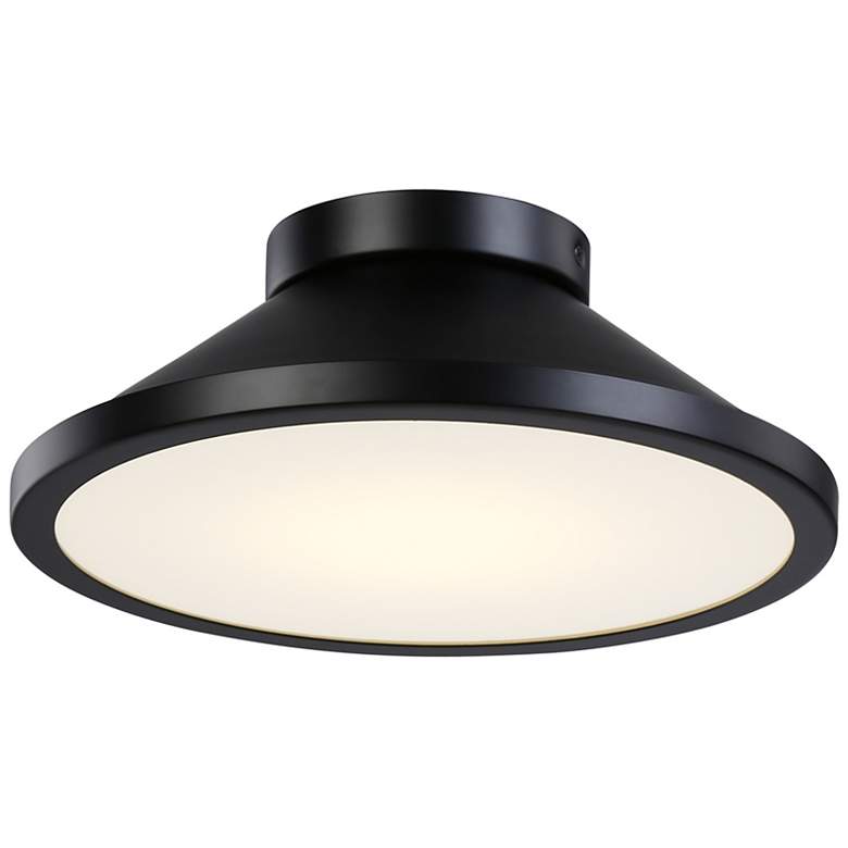 Image 1 Lucida Collection Integrated LED Flush Mount, Black