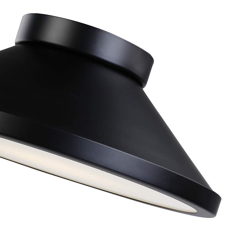 Image 3 Lucida Collection Integrated LED Flush Mount, Black more views