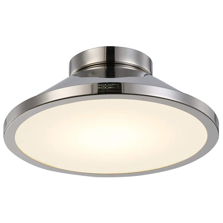Image 1 Lucida Collection Integrated LED Flush Mount, Nickel