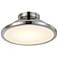 Lucida Collection Integrated LED Flush Mount, Nickel