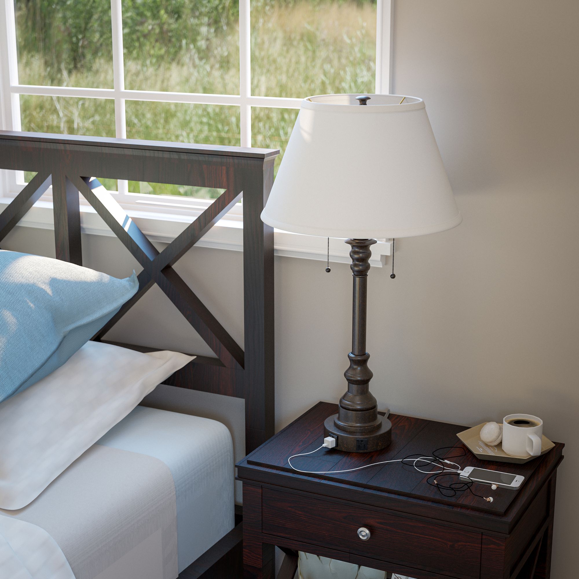 Lucidity Lights Spyglass 30 1/2" High Transitional Bronze Table Lamp