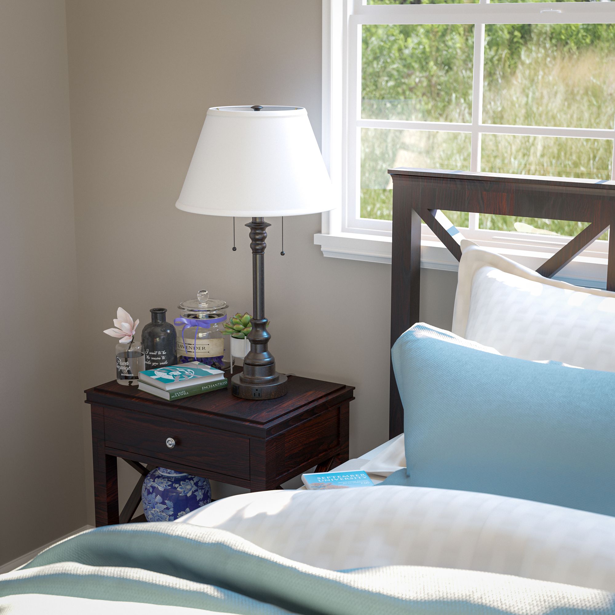 Lucidity Lights Spyglass 30 1/2" High Transitional Bronze Table Lamp