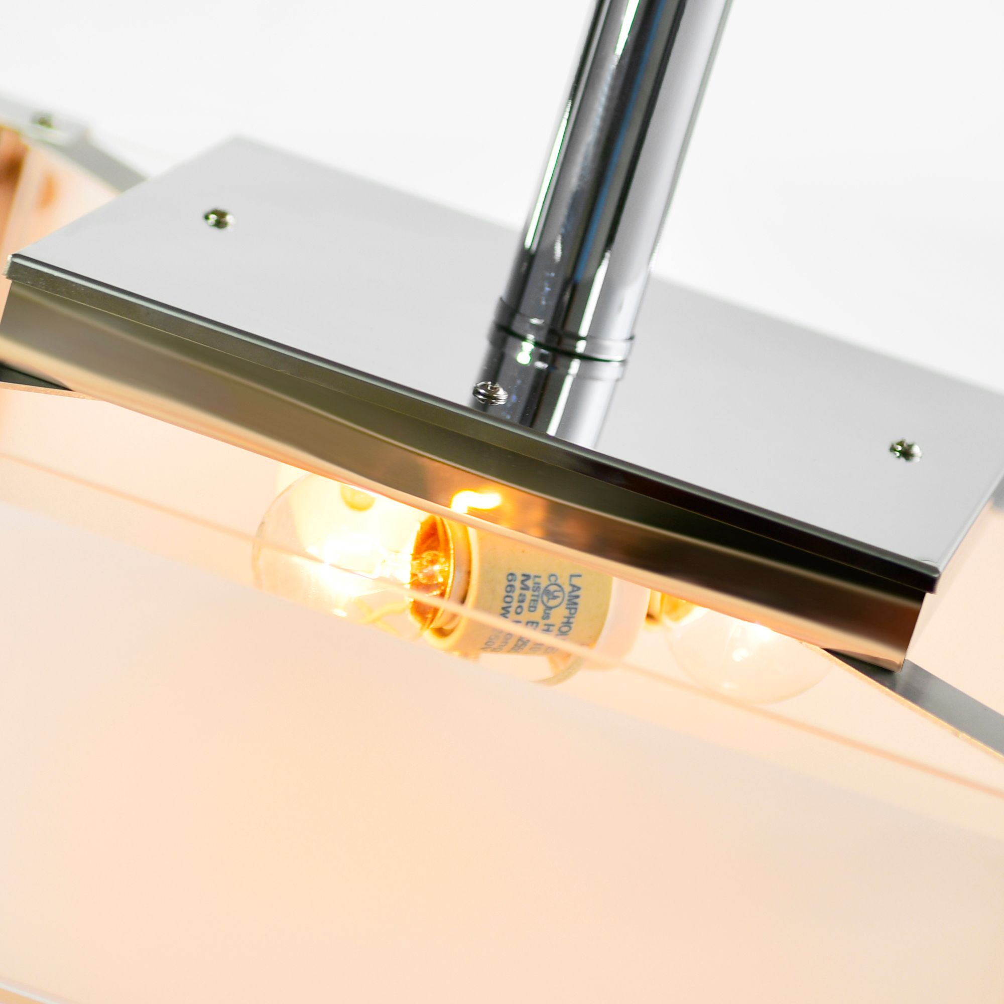 Image 4 Lucie 3 Light Drum Shade Chandelier With Chrome Finish more views