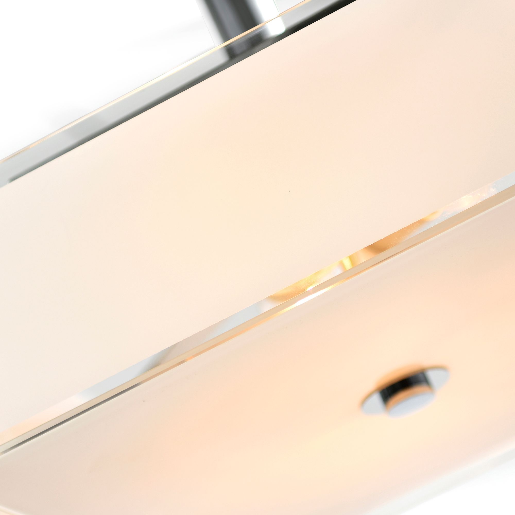 Image 5 Lucie 3 Light Drum Shade Chandelier With Chrome Finish more views