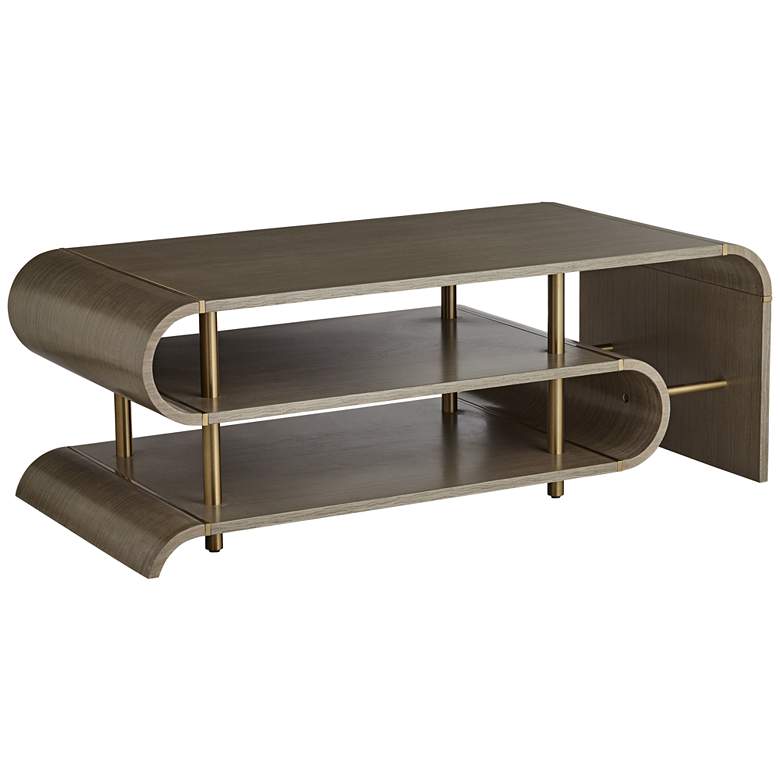 Image 3 Lucie 48" Wide Grey Coffee Table