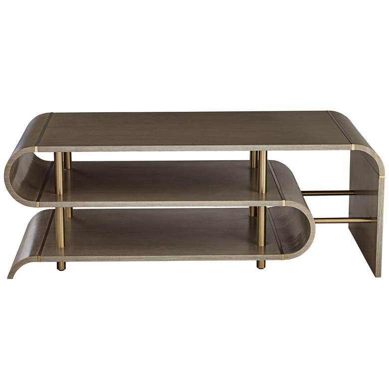 Image 6 Lucie 48" Wide Grey Coffee Table more views