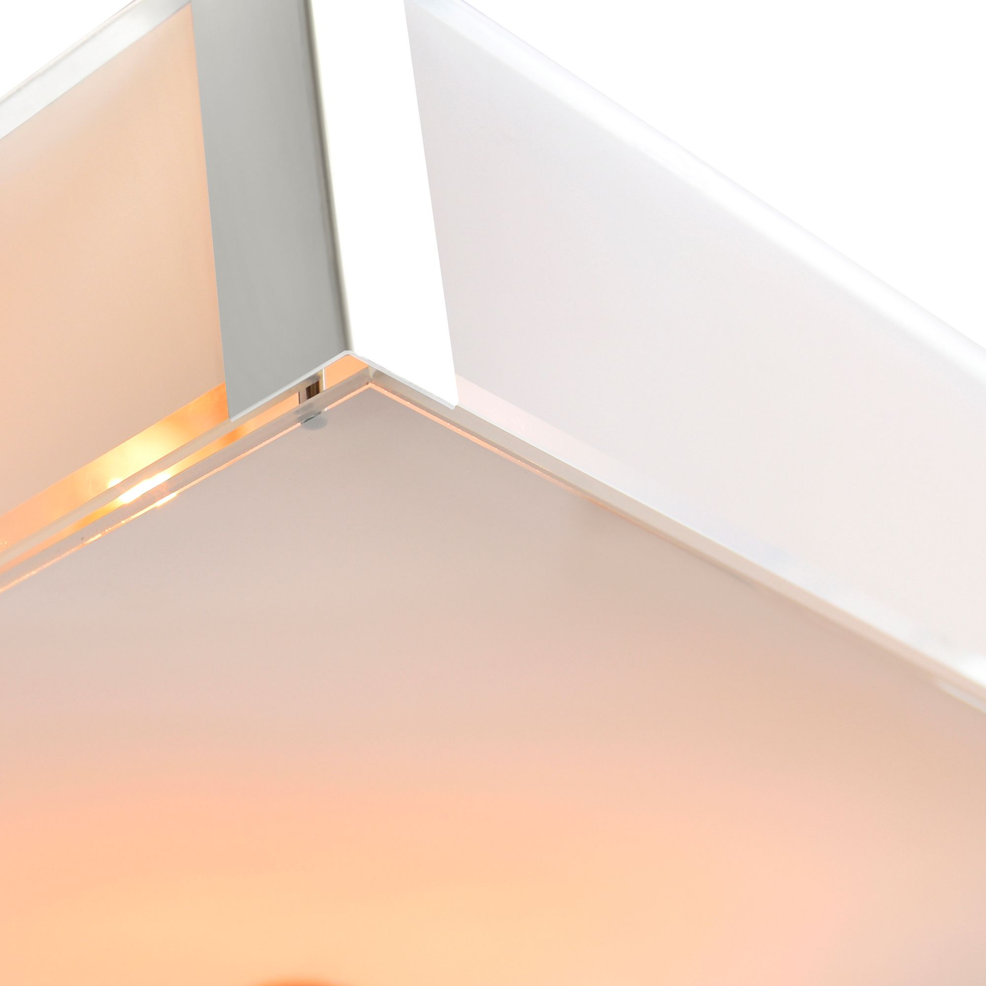 Image 4 Lucie 5 Light 21in Chrome Square Down Chandelier more views