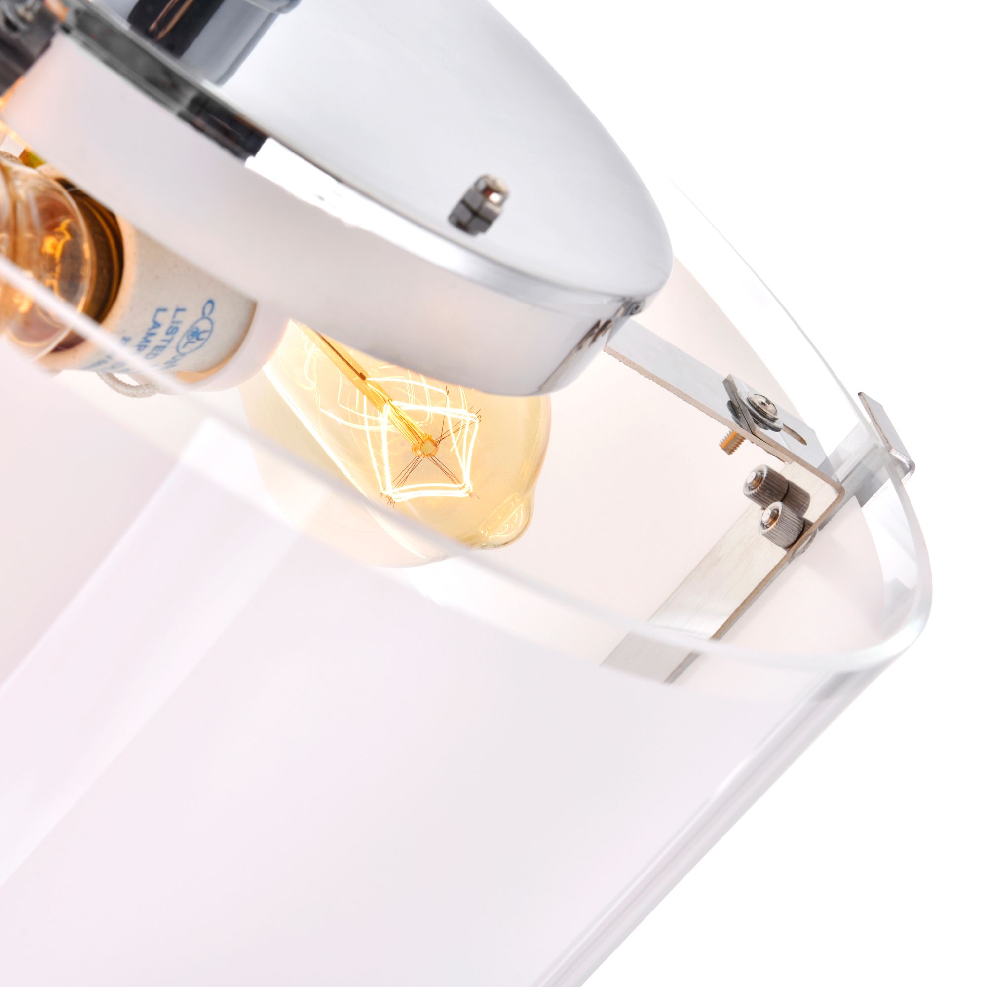 Image 3 Lucie 5 Light Drum Shade Chandelier With Chrome Finish more views