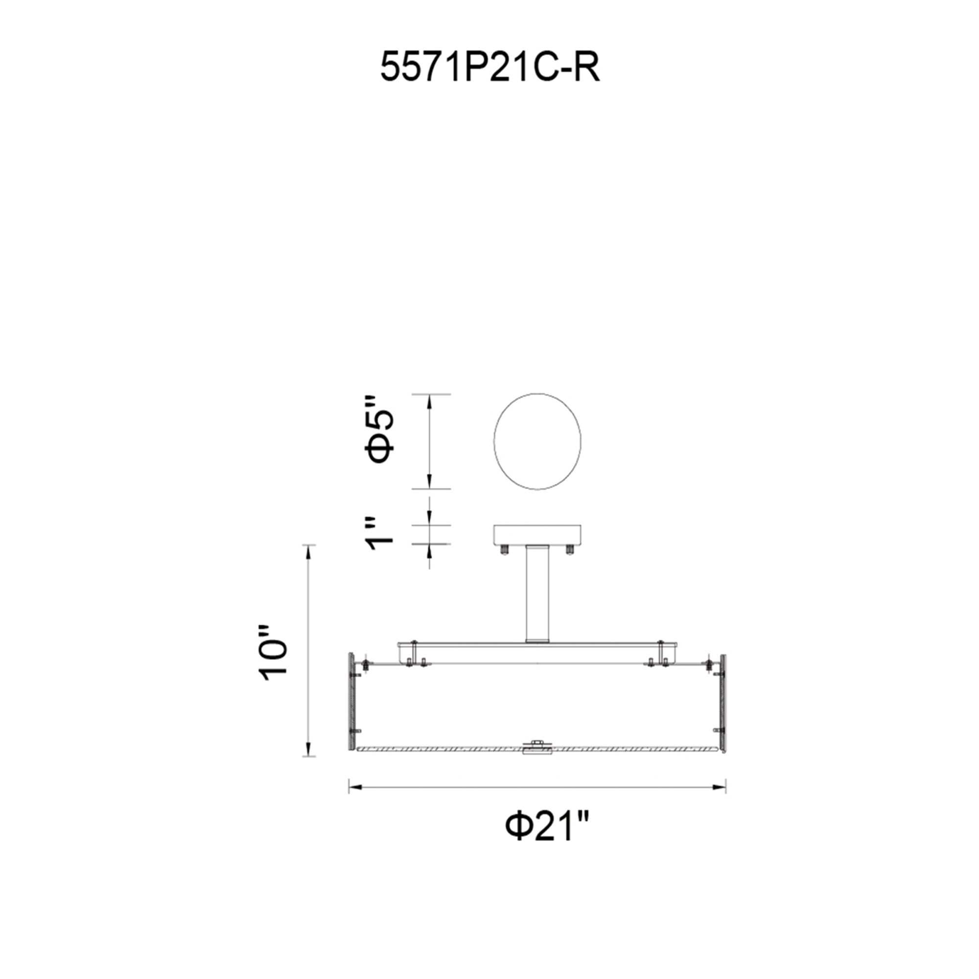 Image 7 Lucie 5 Light Drum Shade Chandelier With Chrome Finish more views