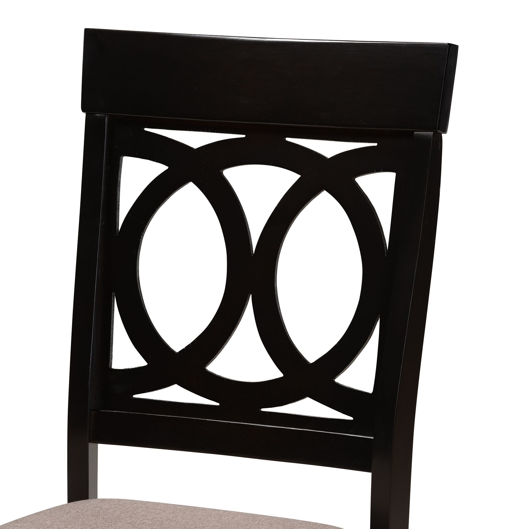 Image 6 Lucie Espresso Brown Wood Dining Chairs Set of 2 more views