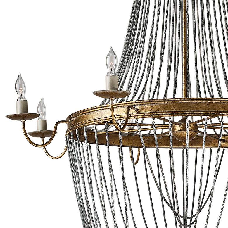 Image 4 Lucien 46 inch Wide 8-Light French Gold Leaf Chandelier more views