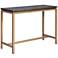 Lucius 39" Wide Gray Ash Wood Copper Metal Console Table