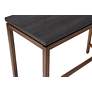 Lucius 39" Wide Gray Ash Wood Copper Metal Console Table