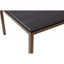 Lucius 47" Wide Gray Ash Wood Bronze Metal Coffee Table