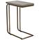 Lucius Gray Concrete and Antique Brass End Table