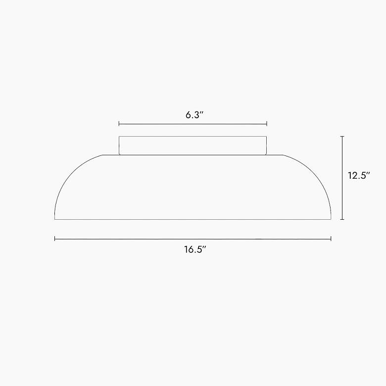 Image 2 Luckummin 16 1/2" Wide Black LED Ceiling Light more views
