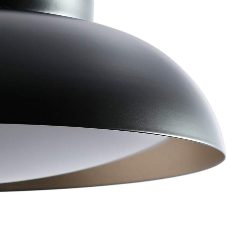 Image 4 Luckummin 16 1/2" Wide Black LED Ceiling Light more views