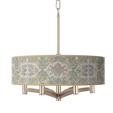 Lucrezia Ava 6-Light Nickel Pendant Chandelier