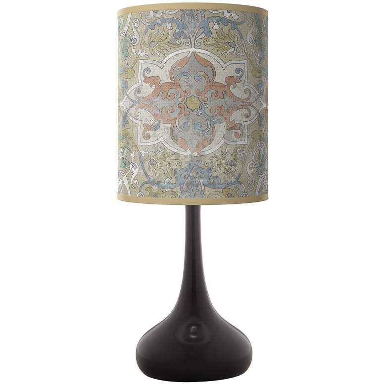 Image 1 Lucrezia Giclee Black Droplet Table Lamp