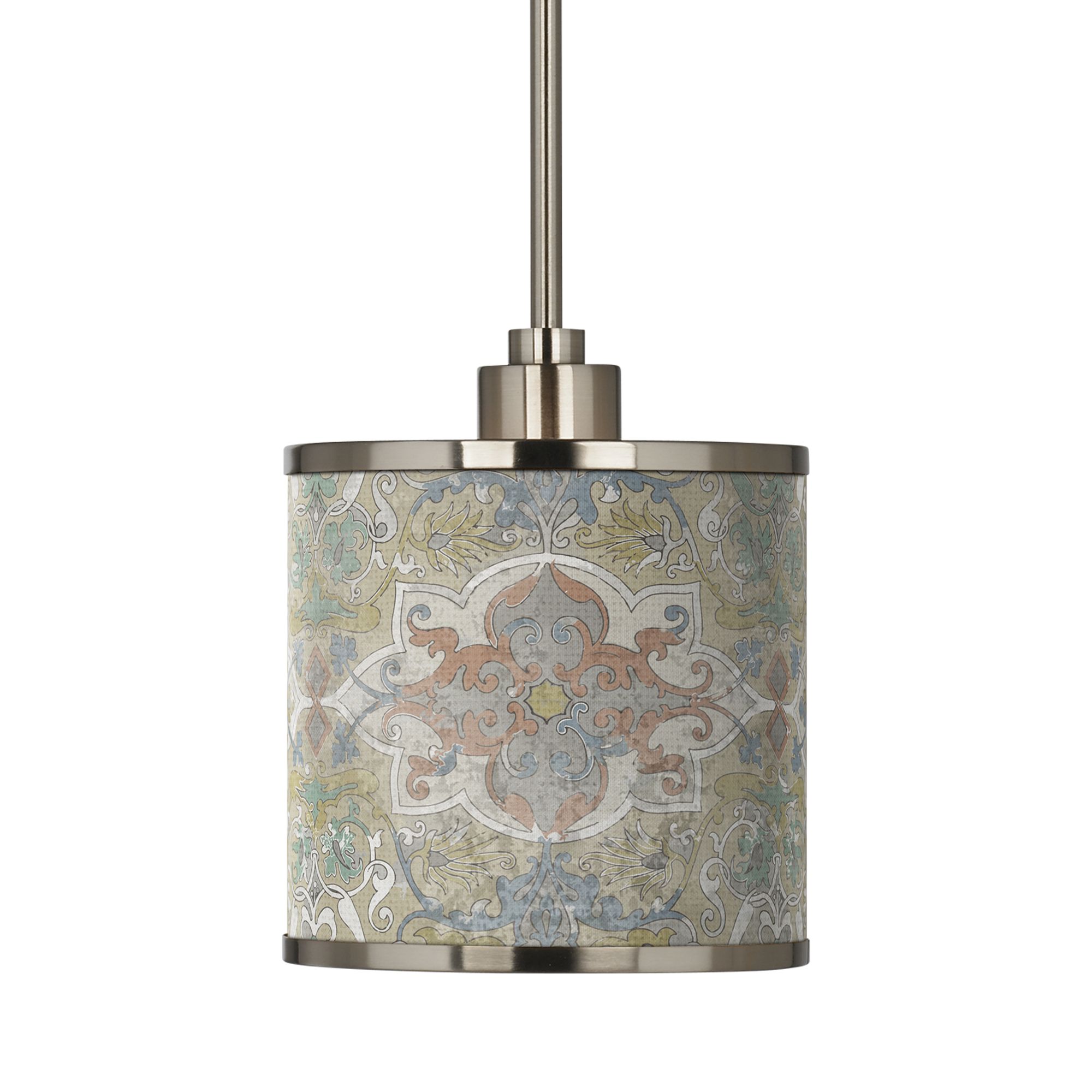 Image 3 Lucrezia Giclee Brushed Nickel Mini Pendant Light more views