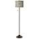 Lucrezia Giclee Glow Bronze Club Floor Lamp