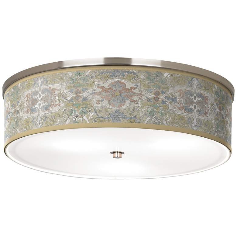 Image 1 Lucrezia Giclee Nickel 20 1/4 inch Wide Ceiling Light