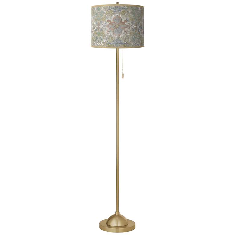 Image 2 Lucrezia Giclee Warm Gold Stick Floor Lamp