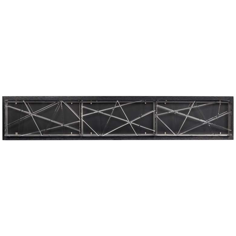 Image 1 Lucus LED 3CCT 27" Thick Engraved Crystals Satin Brushed Black Vanity