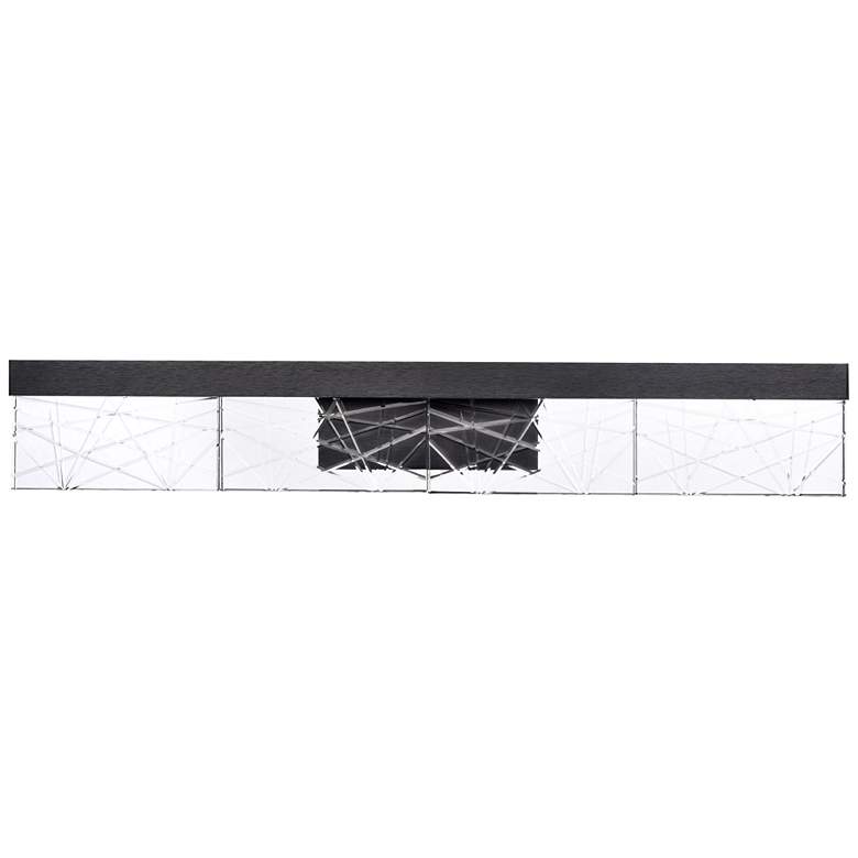 Image 1 Lucus LED 3CCT 35" Thick Engraved Crystals Satin Brushed Black Vanity