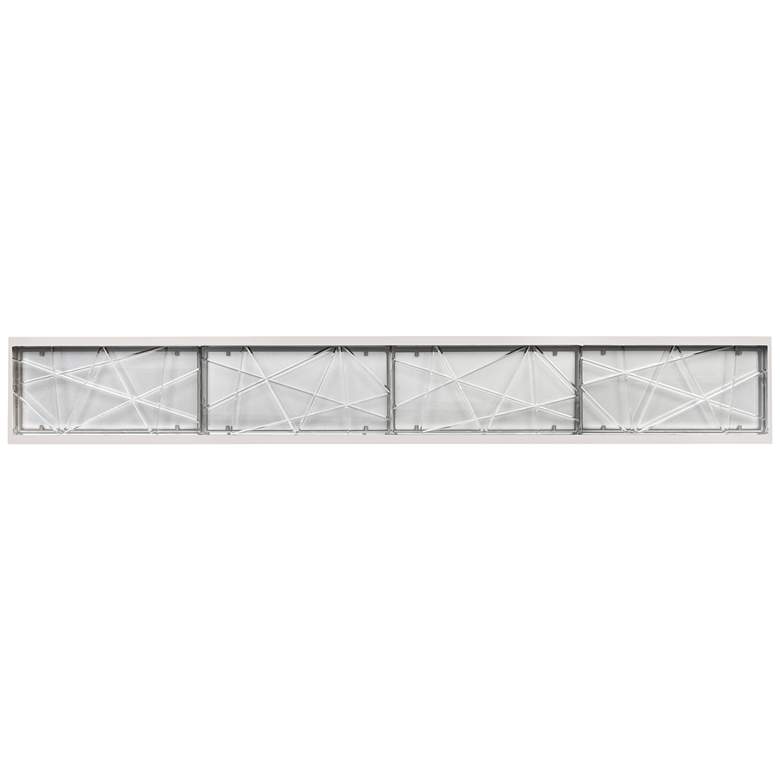Image 1 Lucus LED 3CCT 36" Thick Engraved Crystals Polished Nickel Vanity Ligh