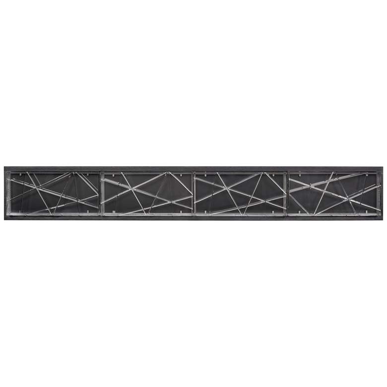 Image 1 Lucus LED 3CCT 36" Thick Engraved Crystals Satin Brushed Black Vanity