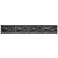 Lucus LED 3CCT 36" Thick Engraved Crystals Satin Brushed Black Vanity