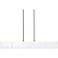 Lucus LED 3CCT 43" Thick Engraved Crystals Polished Nickel Linear Pend