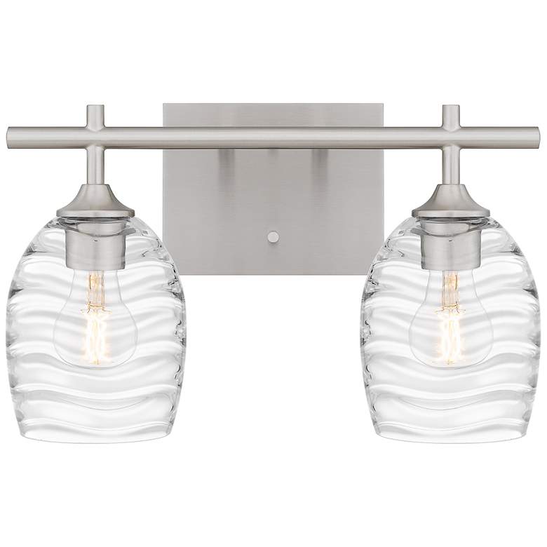 Image 2 Lucy 2-Light Brushed Nickel Bath Light