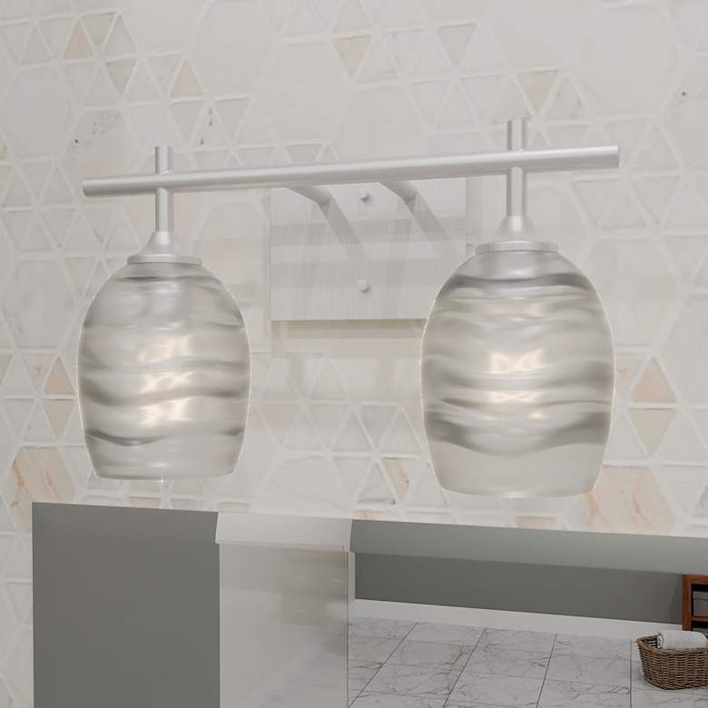 Image 1 Lucy 2-Light Brushed Nickel Bath Light