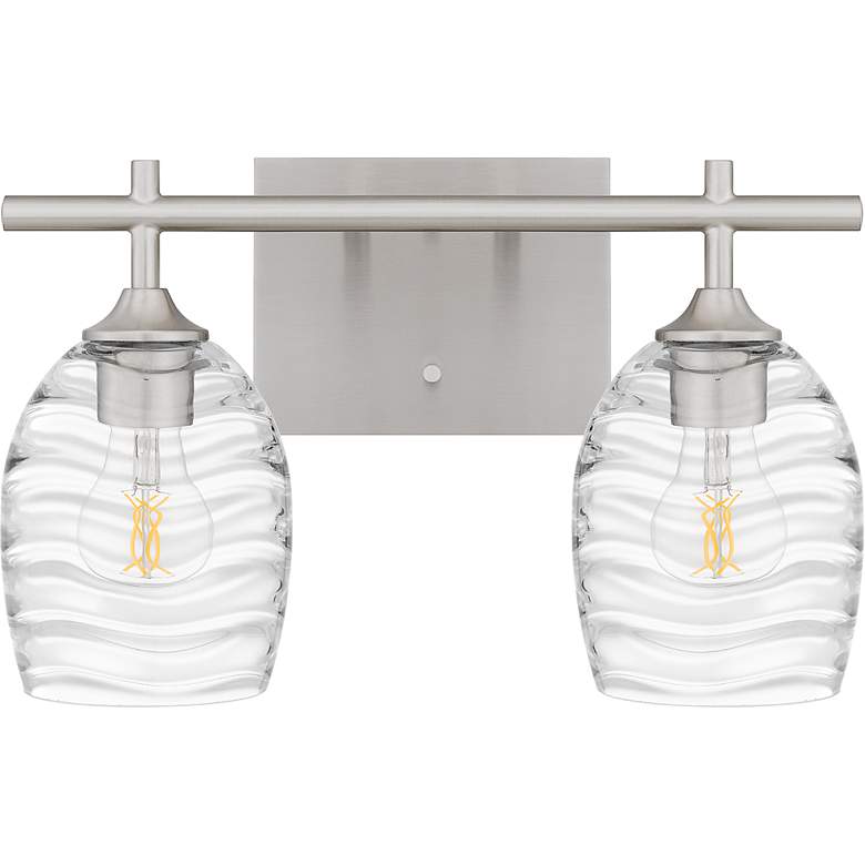 Image 3 Lucy 2-Light Brushed Nickel Bath Light more views
