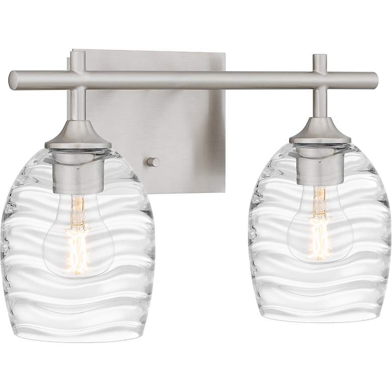 Image 4 Lucy 2-Light Brushed Nickel Bath Light more views