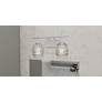 7_Lucy 2-Light Brushed Nickel Bath Light more views