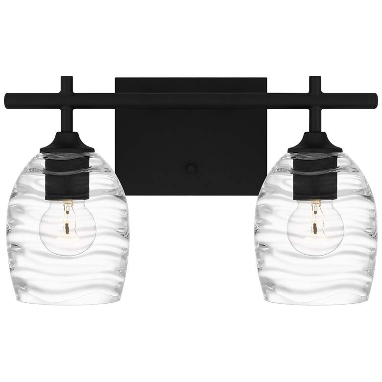 Image 2 Lucy 2-Light Matte Black Vanity Light