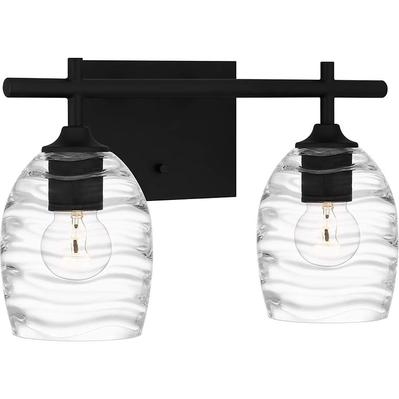 Image 3 Lucy 2-Light Matte Black Vanity Light more views