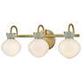 5_Lucy 25" Wide Lacquered Brass 3-Light Vanity Bath Light more views
