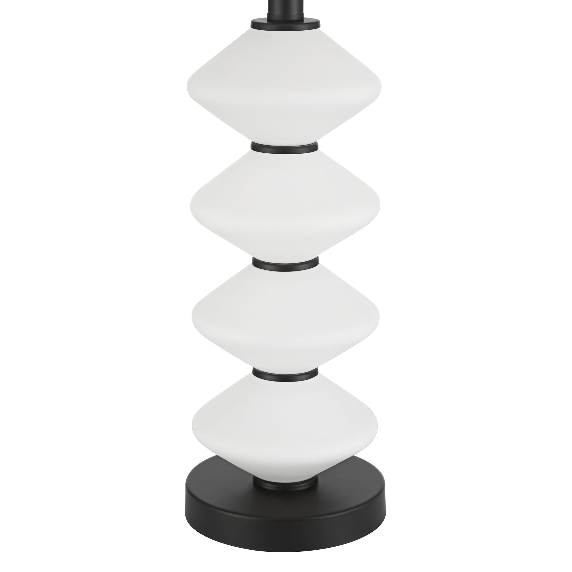 Image 6 Lucy 26 1/2" High Black and White Glass Table Lamp more views