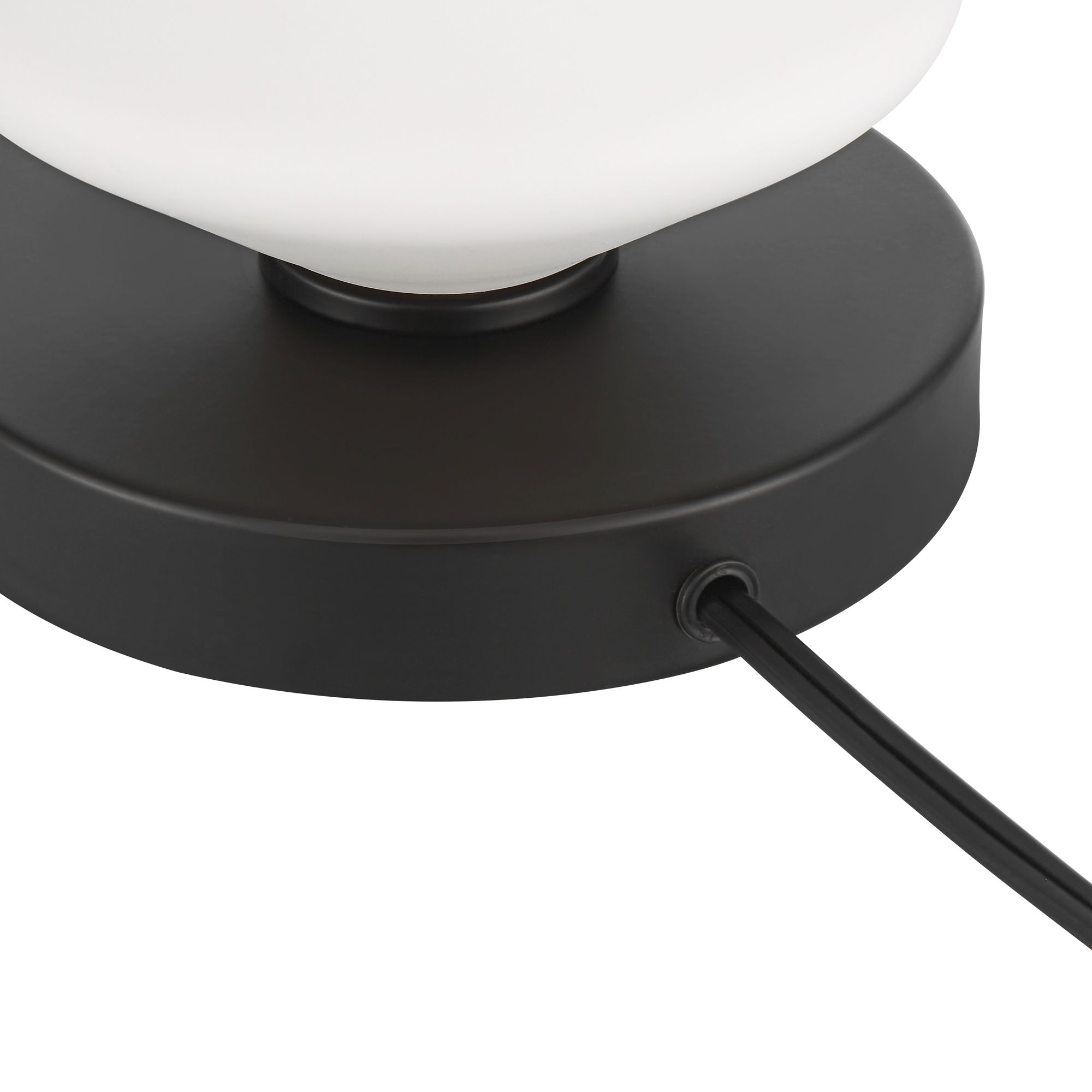 Image 7 Lucy 26 1/2" High Black and White Glass Table Lamp with Dimmer more views