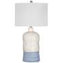 Lucy 27" White and Blue Table Lamp