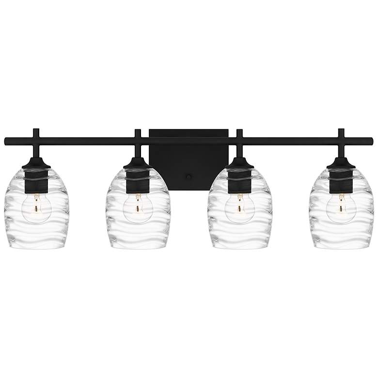 Image 2 Lucy 4-Light Matte Black Vanity Light