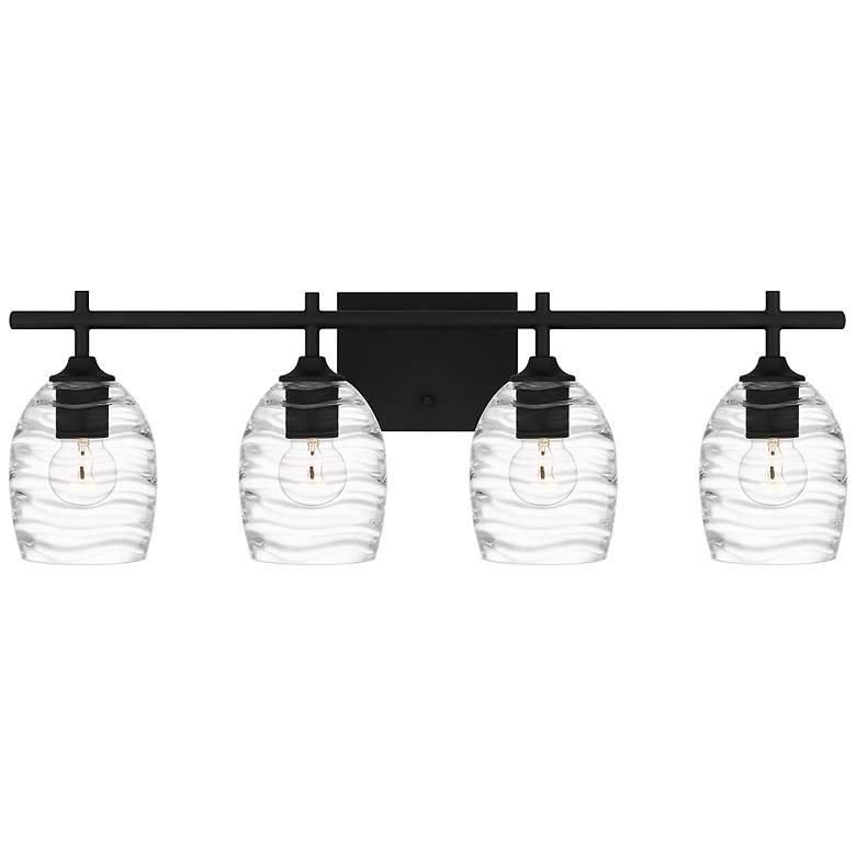 Image 1 Lucy 4-Light Matte Black Vanity Light