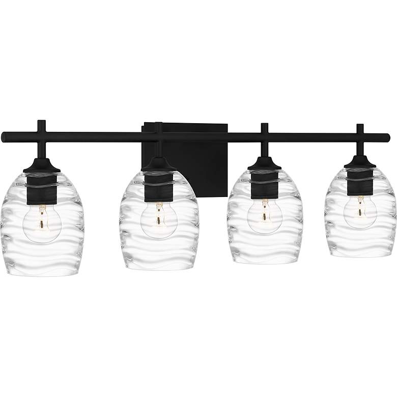Image 3 Lucy 4-Light Matte Black Vanity Light more views