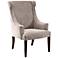Lucy Mushroom Wingback Curved Arms Accent Chair