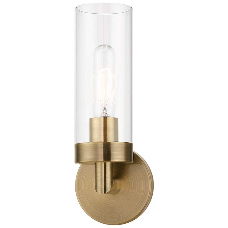 Image 3 Ludlow 1 Light Antique Brass ADA Single Sconce more views