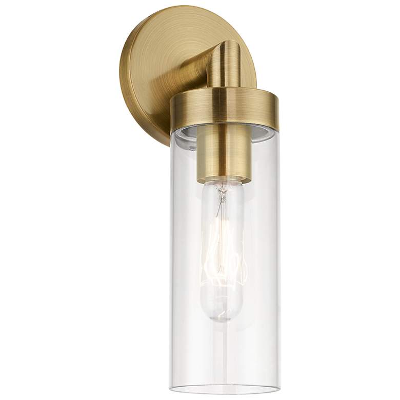 Image 4 Ludlow 1 Light Antique Brass ADA Single Sconce more views